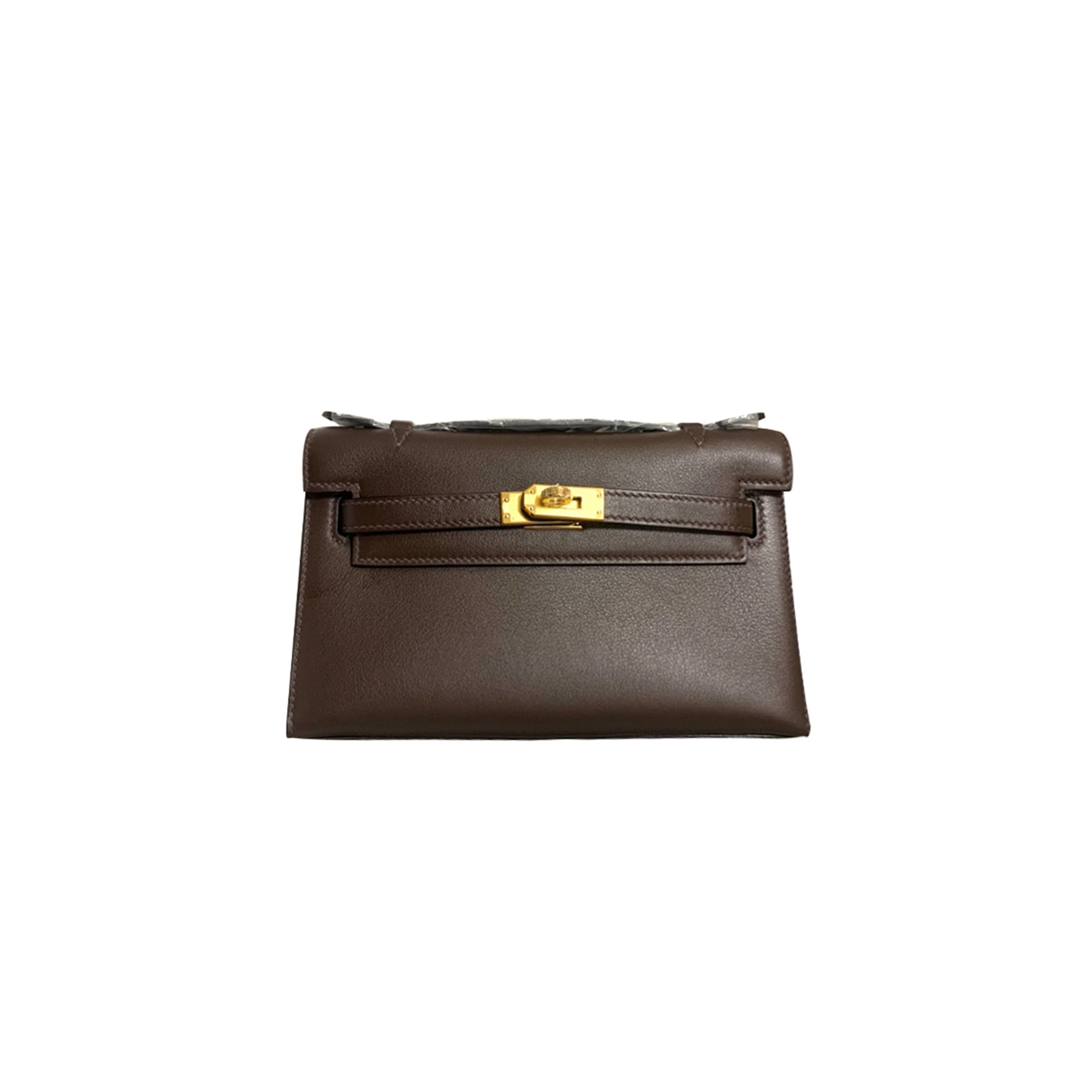 H**mes kelly clutch leather clutch bag (22*14*7cm)